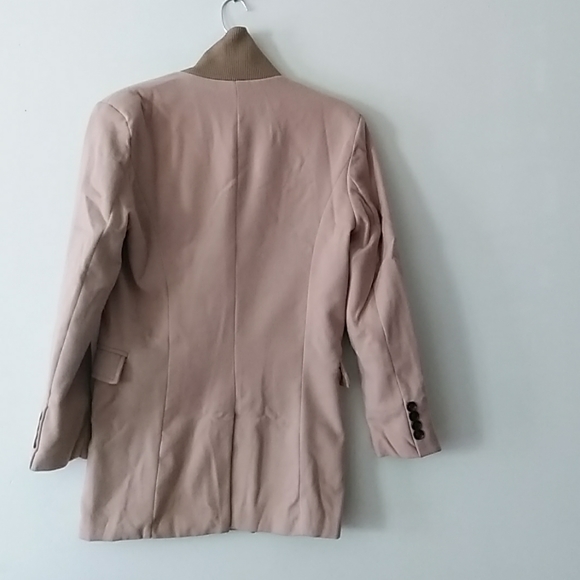 PkP Men's Beige Modern Long Trench Coat size M - Picture 2 of 5